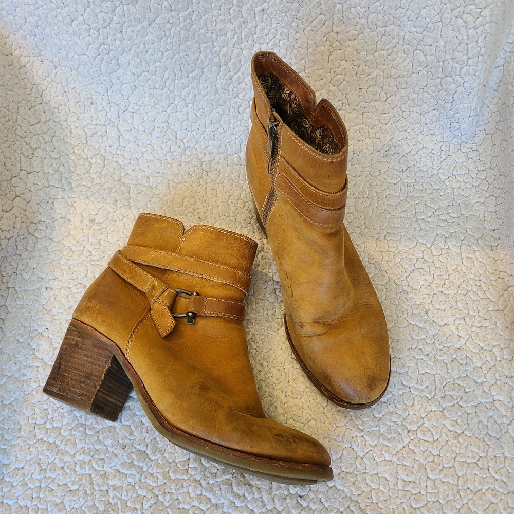 Sperry - Logo - Top-Sider tan leather ankle boots